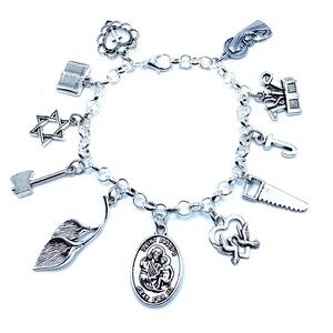 Saint Joseph Charm Bracelet Religious Christianity